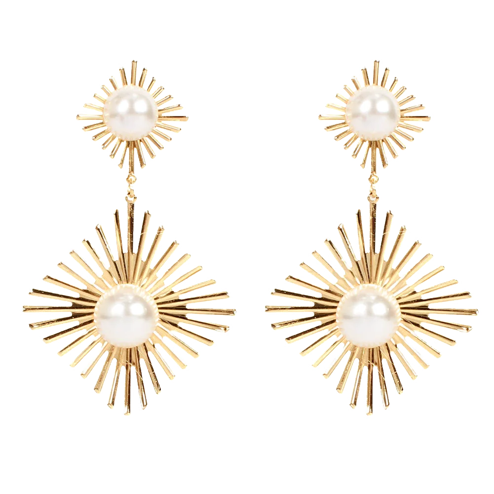 Серьги с большим жемчугом в стиле панк ювелирные изделия подарки для женщин |