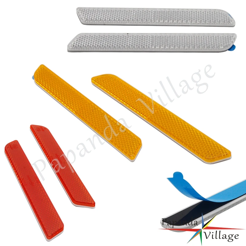 

1Pair Motorcycle Reflector Front Fork Reflector Lower Leg Slider Universal For Honda Suzuki Touring Road King Guard