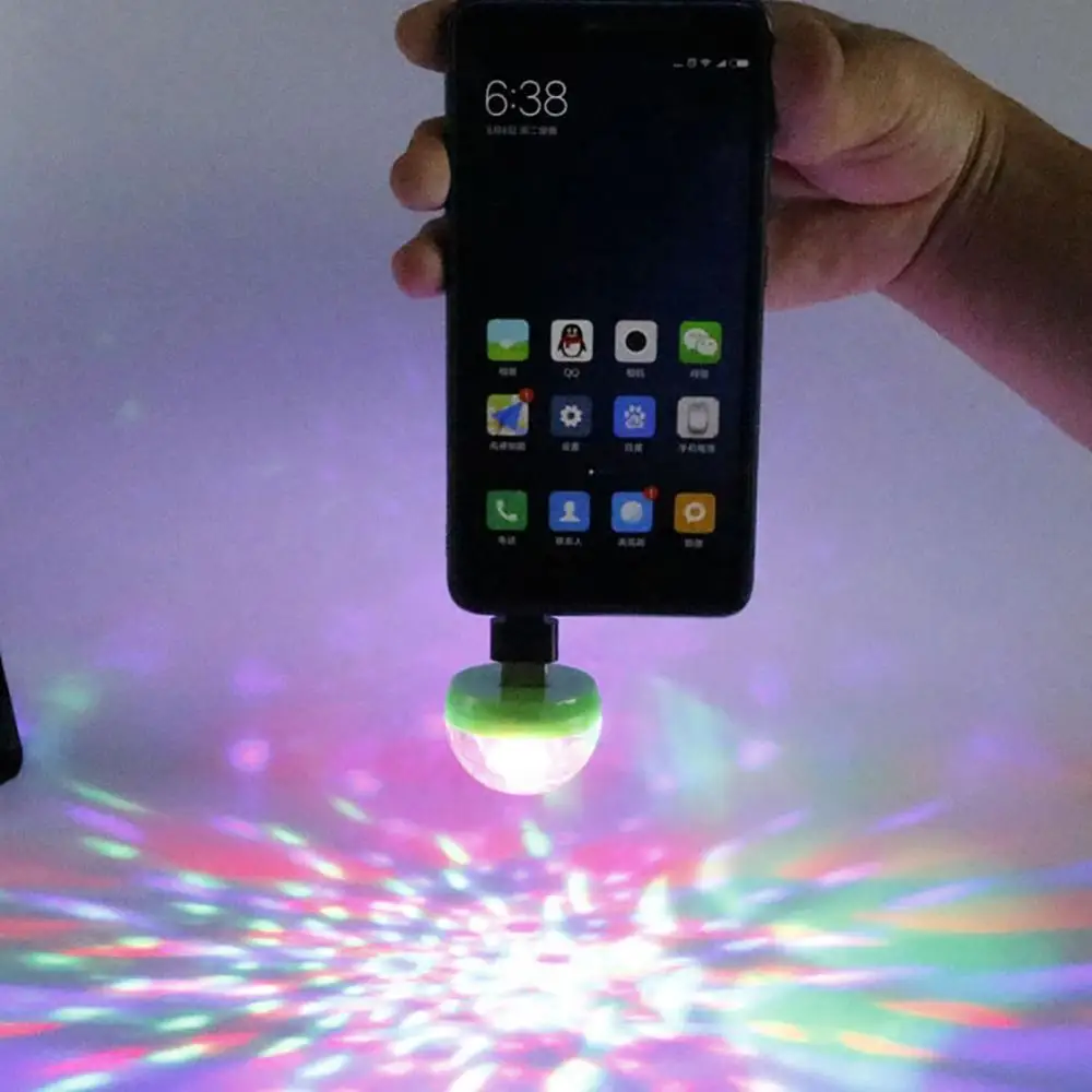 

Портативный мини USB светодиодный атмосферсветильник для сцены, волшебный диджей, интерьерный USB разъем для телефона Android L15