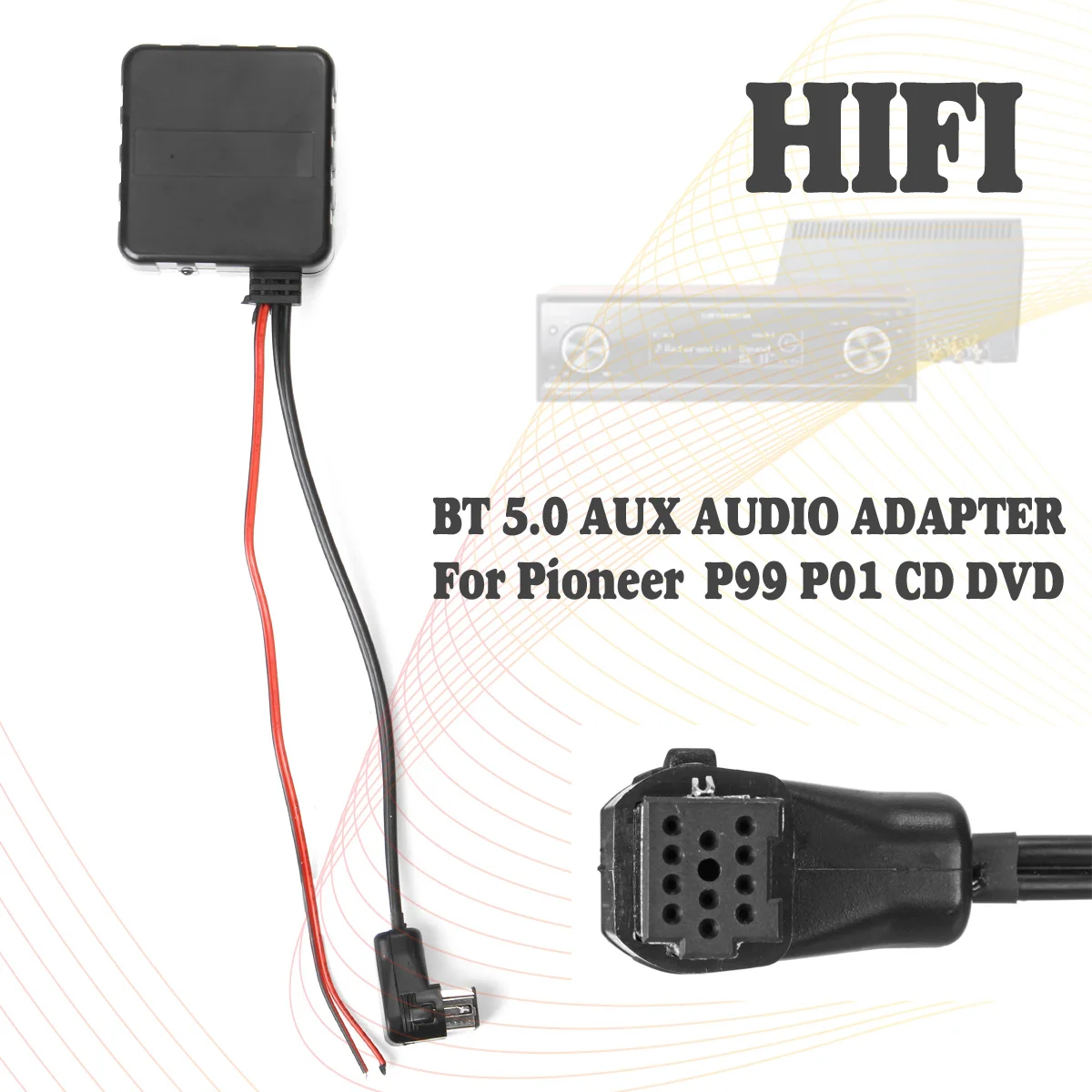 Автомобильный bluetooth модуль AUX кабель адаптер для Pioneer P99 P01 CD DVD головное