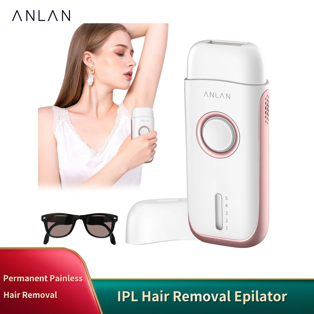 

ANLAN 500000 Flashes IPL Hair Removal Epilator Laser Epilator Home Use Devices Painless Permanent Whole Body Hair Removal Device