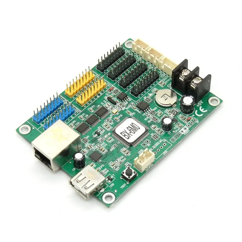 BX 6M0 сети и USB 512*64 Пиксели светодиодный Управление карты 2 * hub75e Порты разъёмы для