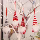 С Новым годом, Рождеством, гномы, плюшевая безликая кукла, искусственное украшение, карликовый эльф, подвесные украшения для рождественской елки