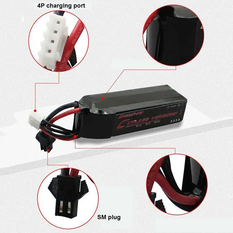 LeHui вектор V2 11 1 V 1000/1200mAh литий-полимерный Батарея совместим с Lehui воды гель