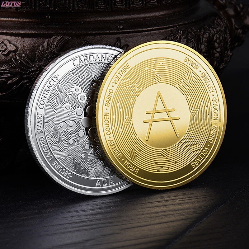 

Plated Cardano ADA Coin Cryptocurrency Physical Collection Metal Coin Hot