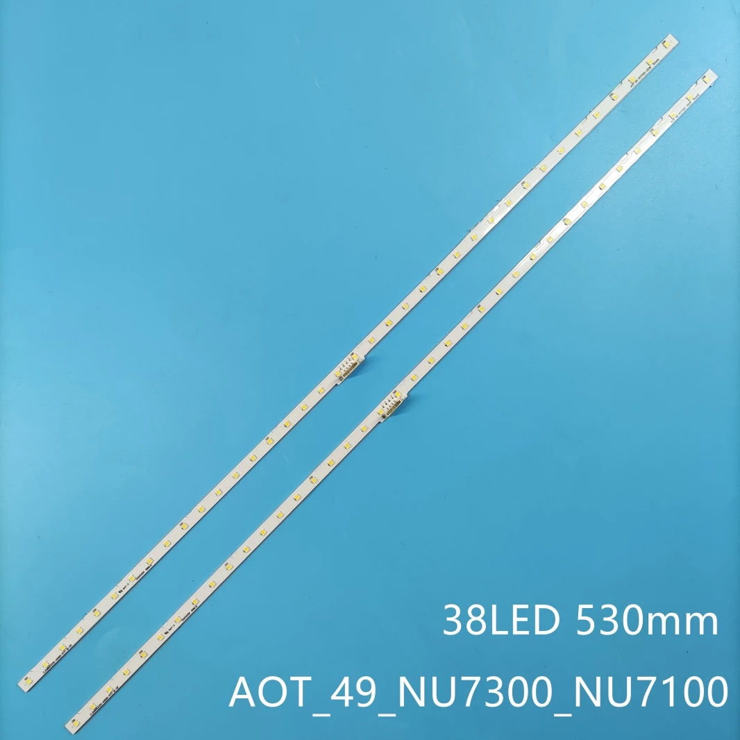 Лента для подсветки для UE49NU7100, UE49NU7102, UE49NU7140U, UE49NU7670, UE49NU7120U, UE49NU7170U, UN49NU7100, UE49NU7300, 2 шт.