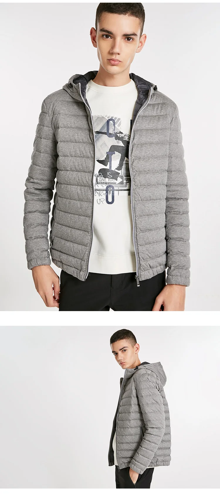 JackJones мужской короткий пуховик с капюшоном, парка, пальто, верхняя одежда, мужская одежда 218312501