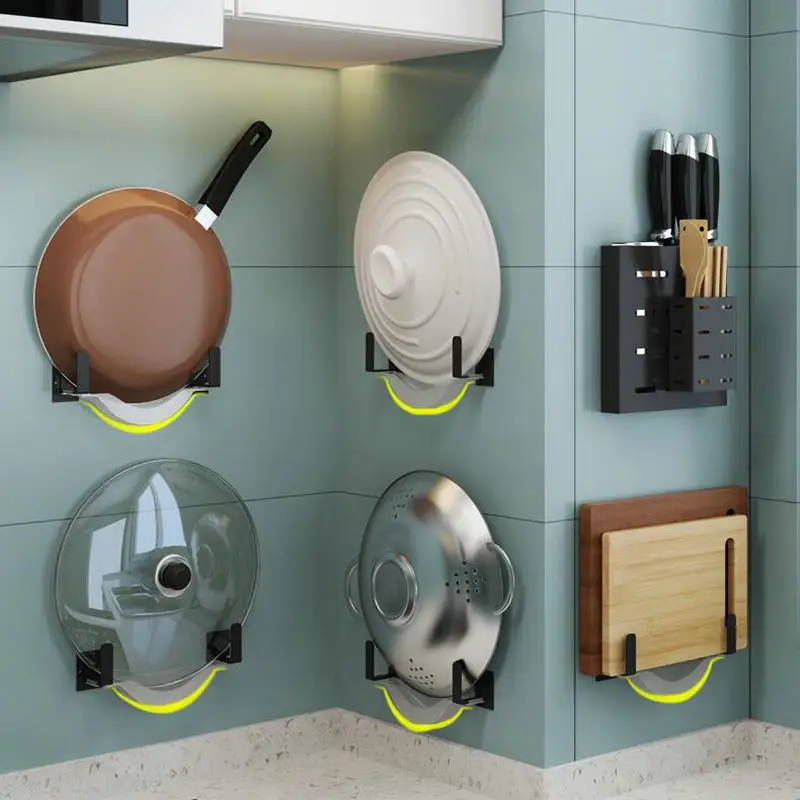 Расписная кухонная полка для хранения посуды из нержавеющей стали ножей крышки