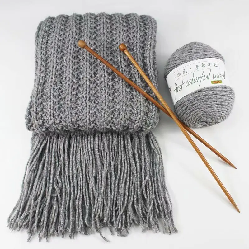 

Scarf Hand-Kitting Crochet-Yarn Milk Colored woolen thread Blanket Sweater Sewing-Tools 100