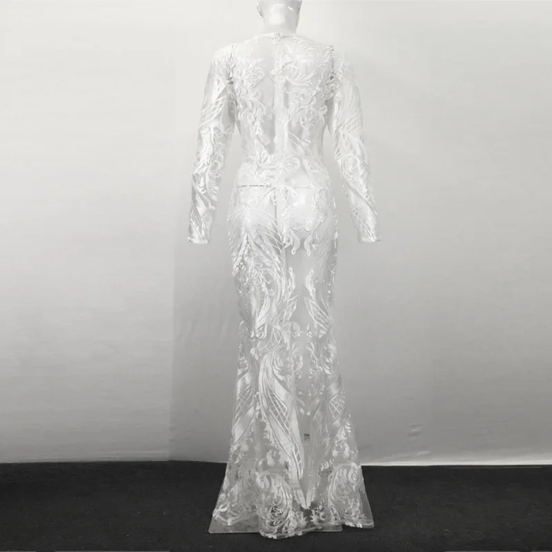 Long Sleeves Lace Wedding Dresses 2019 Bohemian V Neck Bridal Dress Mermaid Bride Gown | Свадьбы и торжества