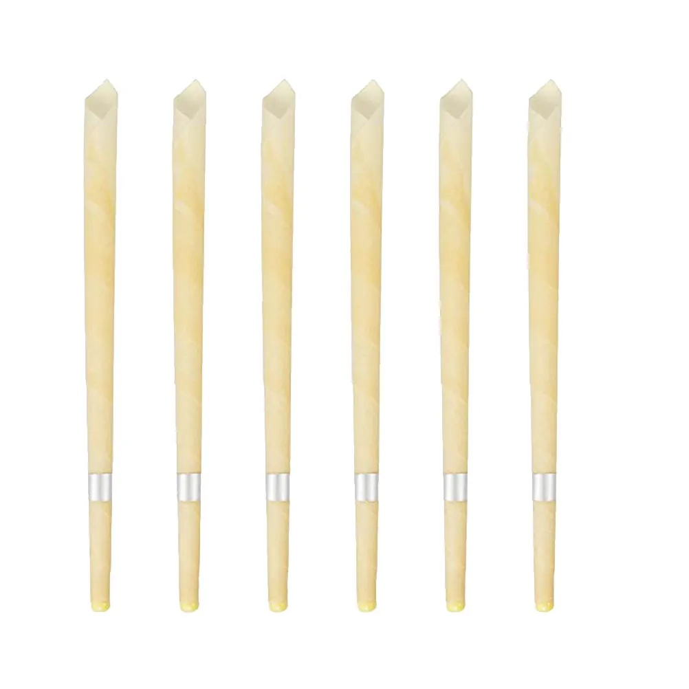 10Pcs Ear Wax Candle Beeswax Remover With Plug Healthy Care Removal 5pcs Trays And 10pcs Swab | Красота и здоровье