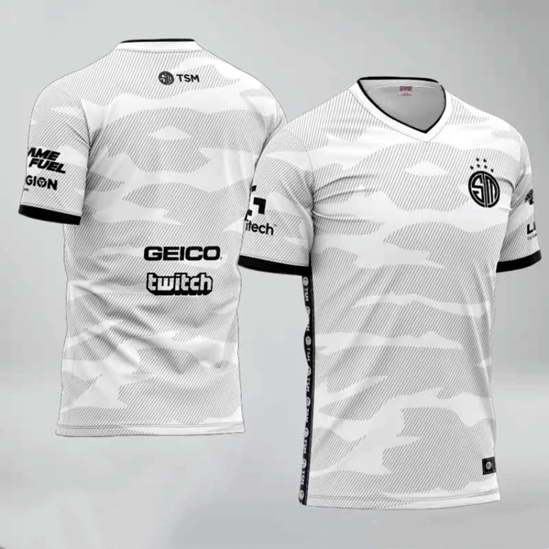 

TEM Team Team Player Uniform LOL LPL 2021 OMG E-sports Jersey Sleeve Style Top Collar T-shirt Fan Game Men's T-shirt