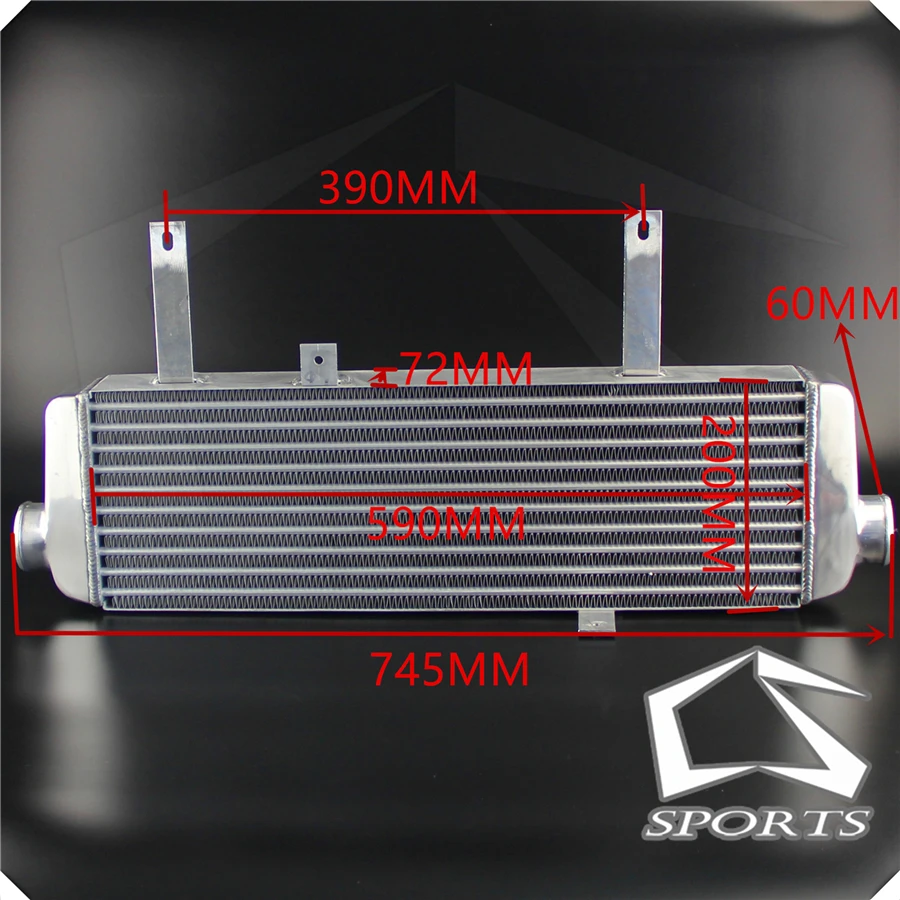 Высокопроизводительный интеркулер с передним креплением для настройки подходит