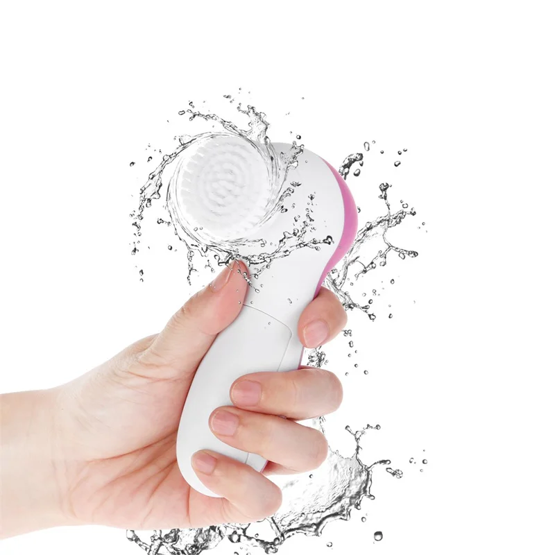 

Linkway Waterproof Cleansing Brush And Massager With 7 Brush Heads,Suitable For Deep Cleansing,Exfoliation,Blackhead Removal