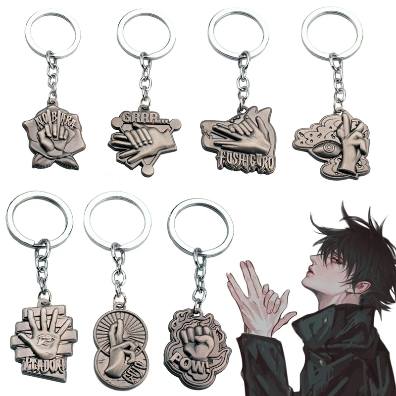 

Hot Fashion Jujutsu Kaisen Yuji Itadori Keychain Fushiguro Megumi Cosplay Keyring Anime Jewelry Fans Souvenir Gifts
