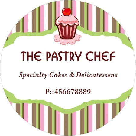 

New Customize Adhesive Cupcakes Sticker / Label for Wedding / Baby Shower 3.8cm, D20