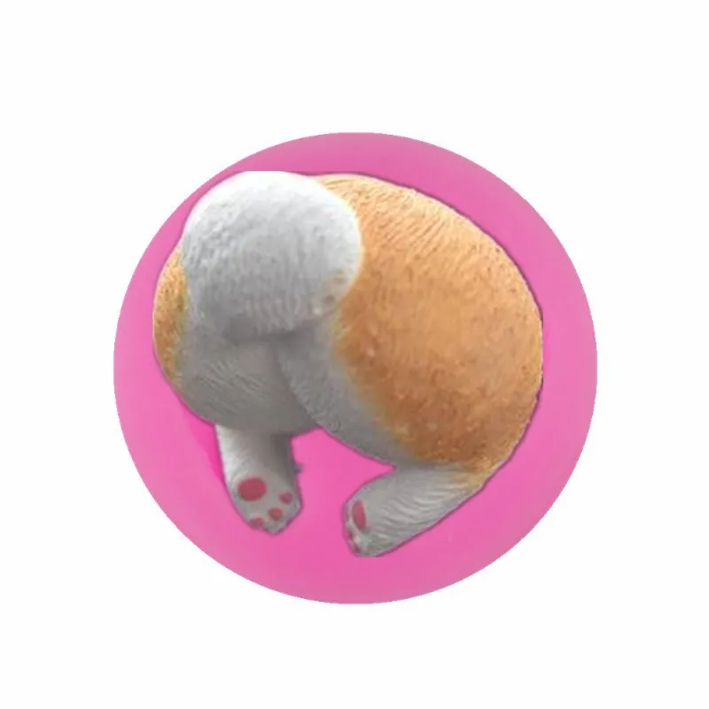 

Corgi butt styling silicone fondant mold cake decoration tool DIY baking mold