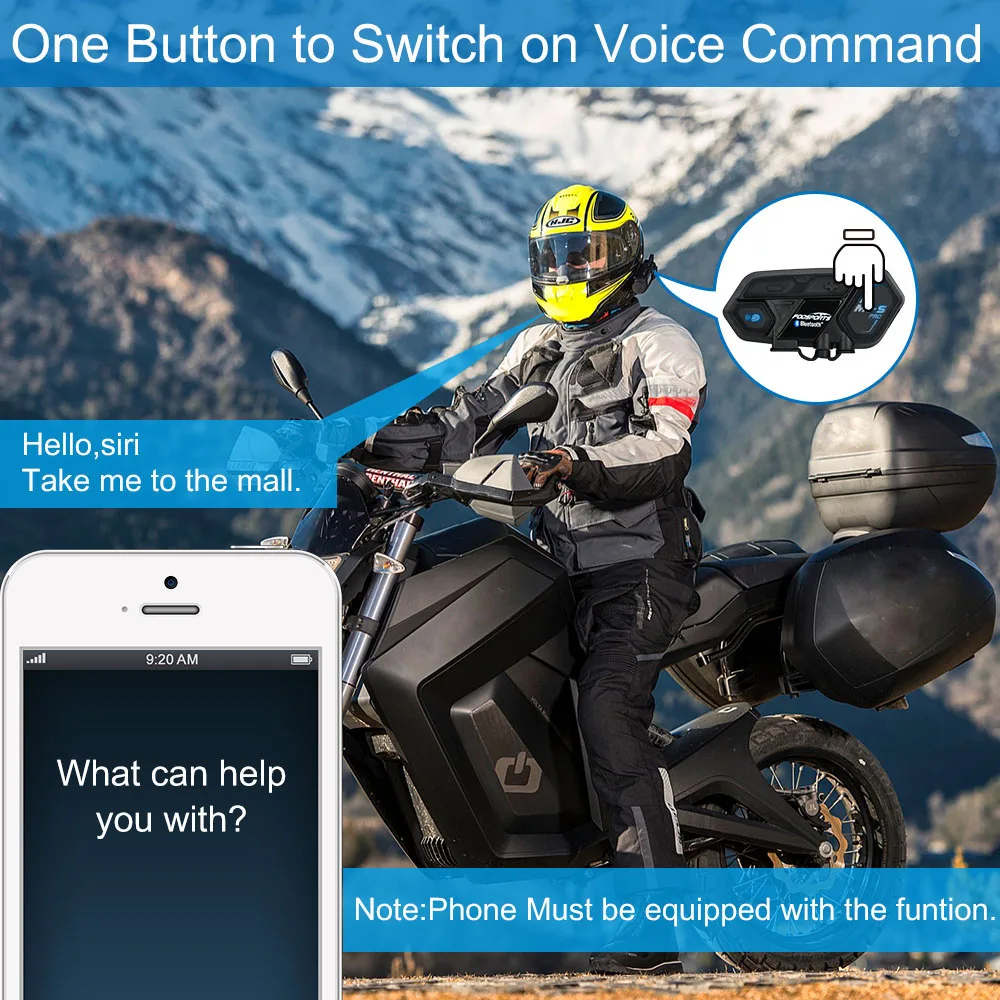 Fodsports 2 шт M1-S Pro мотоциклетный шлем Интерком bluetooth гарнитура 8 rider 2000 м Интерком водонепроницаемый группа BT переговорные