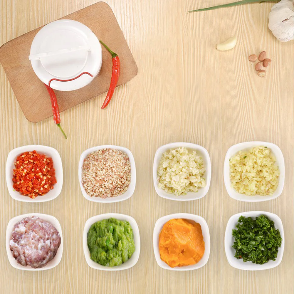 

1pcs Mini Garlic Chopper Kitchen Gadgets Manual Food Chopper For Gralic Onion Nuts Food Prep Cutting Garlic Stainless Steel Cook