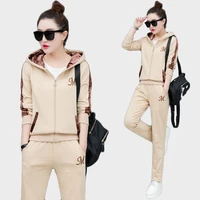 trending products 200 sportswear suit lady clothes set hooded sporting suit female springautumn 2 piece set tops trousers 170