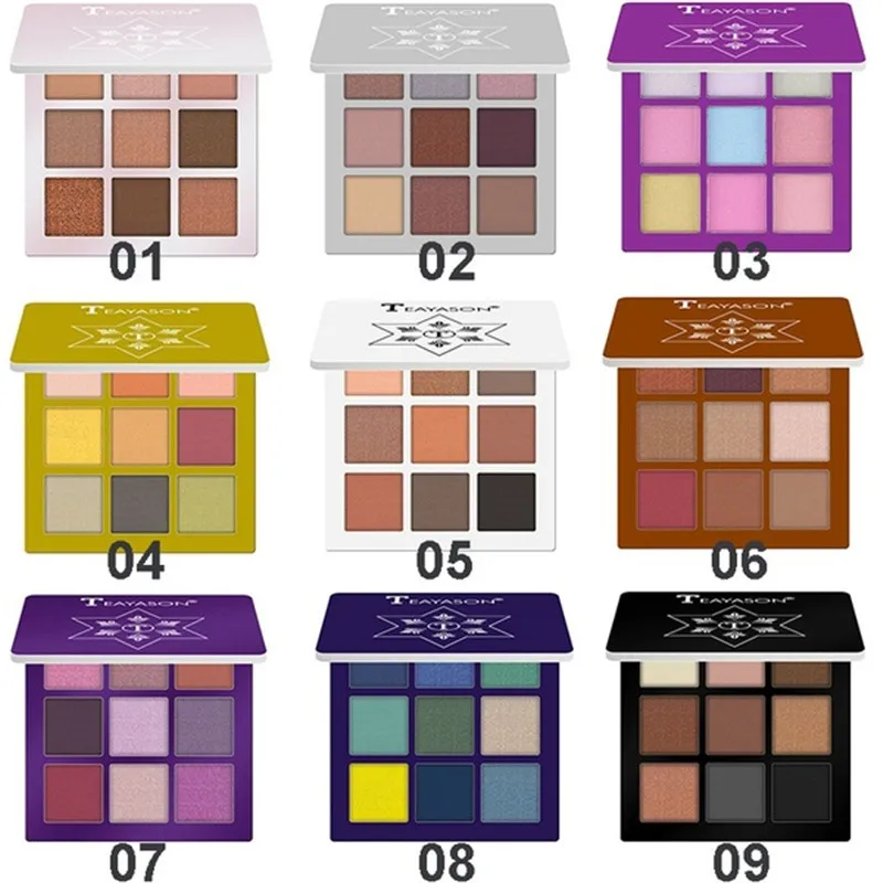 Палетка нюдовых сияющих матовых теней для век тени макияжа блестящие пигментные