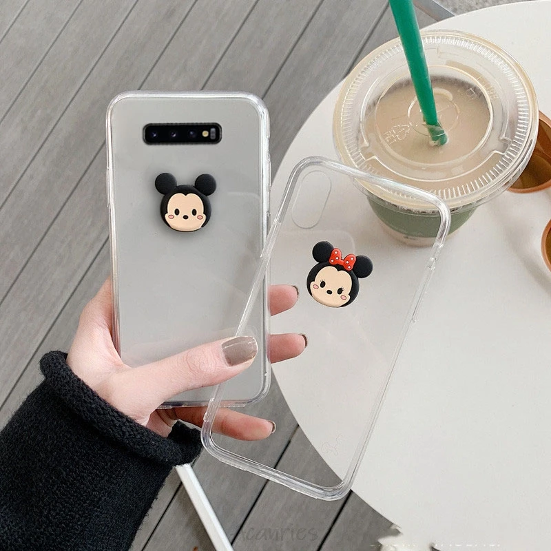 Ультратонкий Прозрачный чехол с 3d рисунком для samsung galaxy s10 5g s10e s9 s8 s7 s6 edge plus мягкая