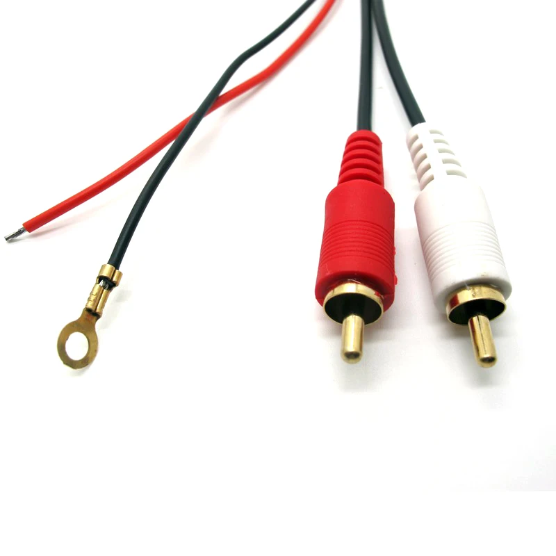 Универсальный модуль приемника Bluetooth AUX адаптер с 2 кабелями RCA для автомобильного