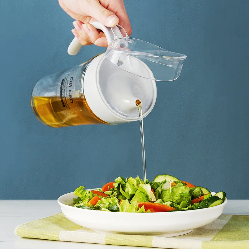 OC large capacity oil can glass leakproof seasoning bottle soy sauce kitchen supplies | Дом и сад