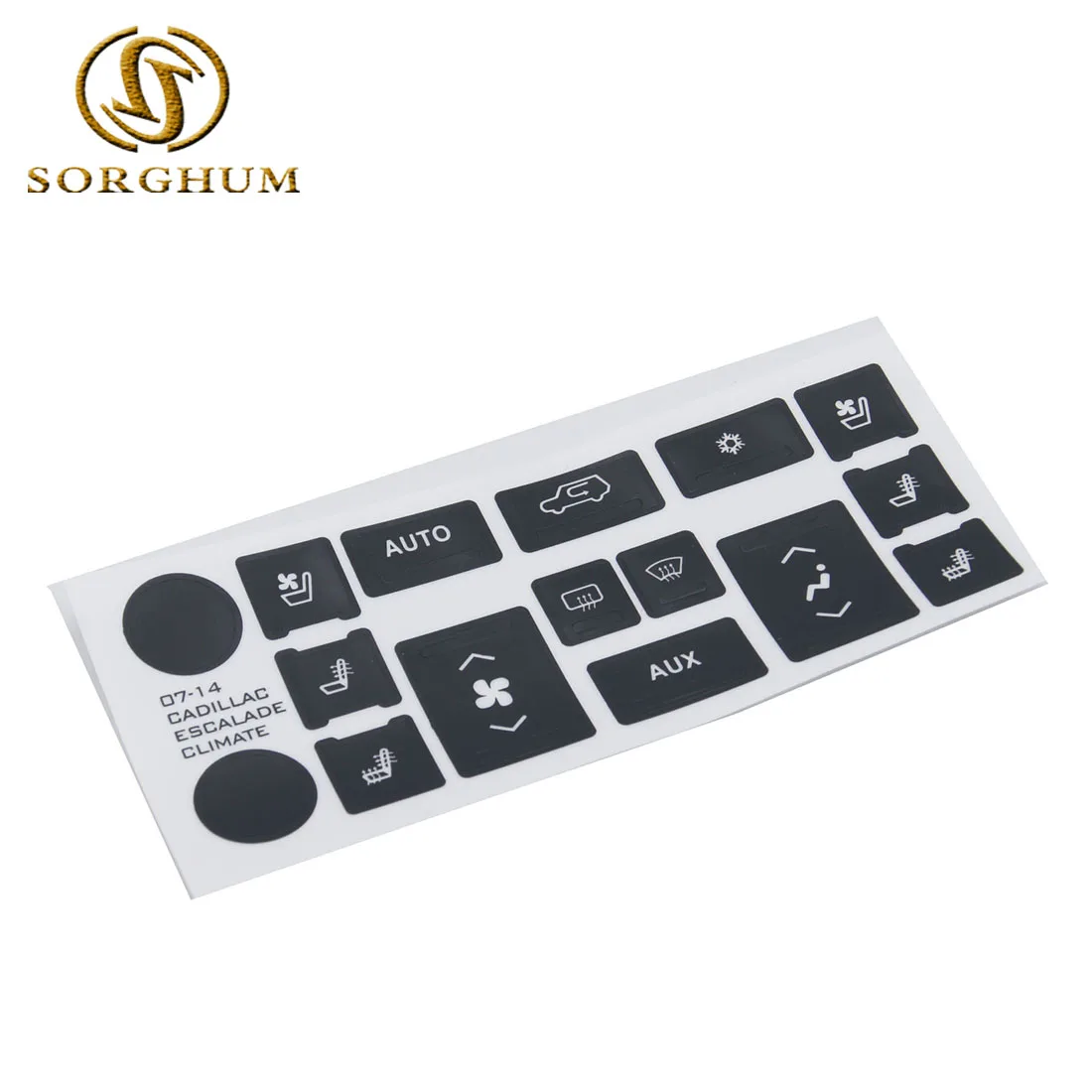 

AC Climate Control Button Repair Restoration Decals Sticker For Cadillac Escalade