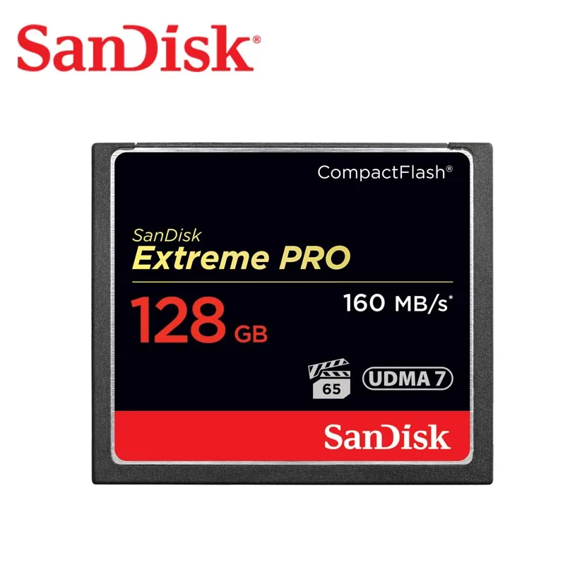 Карта памяти SanDisk 160 м/с 32 Гб 64 128 ГБ 256 CF карта extreme PRO высокоскоростная Компактная