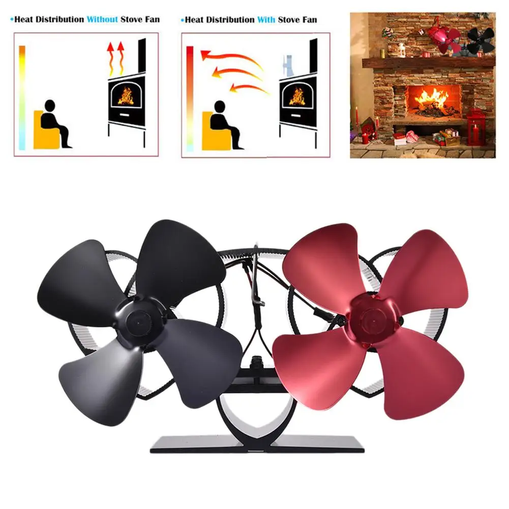 Вентилятор для печи с 8 лезвиями работающий от тепловой энергии komin Log Wood Burner/FirPowere
