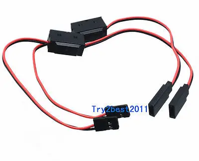 

2 шт. переключатель аккумулятора R/C, приемник, батарея ВКЛ./ВЫКЛ., разъем Futaba JR, штекер/гнездо