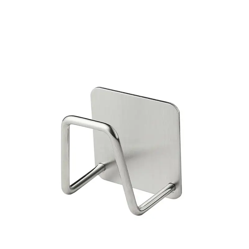 

Kitchen Stainless Steel Sponges Holder Drain Drying Rack Self Adhesive Sink Shelf Kitchen Accessories Storage Organizer Gadgets