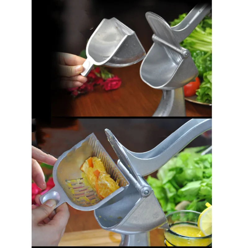 

Silver Metal Manual Juicer Fruit Squeezer Juice Squeezer Lemon Orange Juicer Press Household Multifunctional Juicer