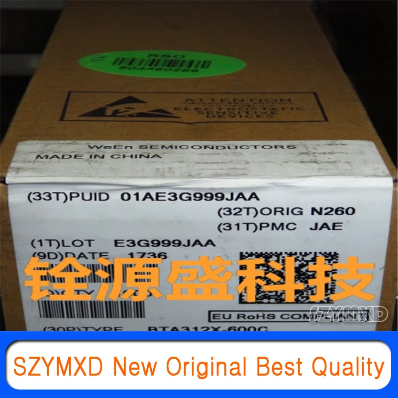 

5 шт./лот новый оригинальный BTA312X-600C 12A600V Triac