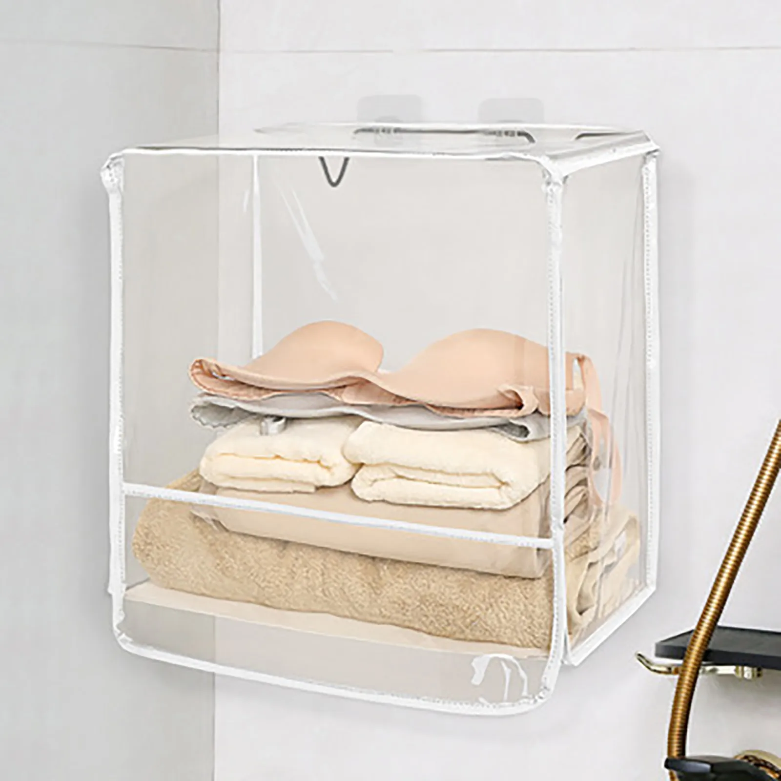 

40# Bathroom Clothes And Toiletry Hanging Bag Waterproof Storage Bag For Bathroom Large-capacity Waterproof Clear Organizador