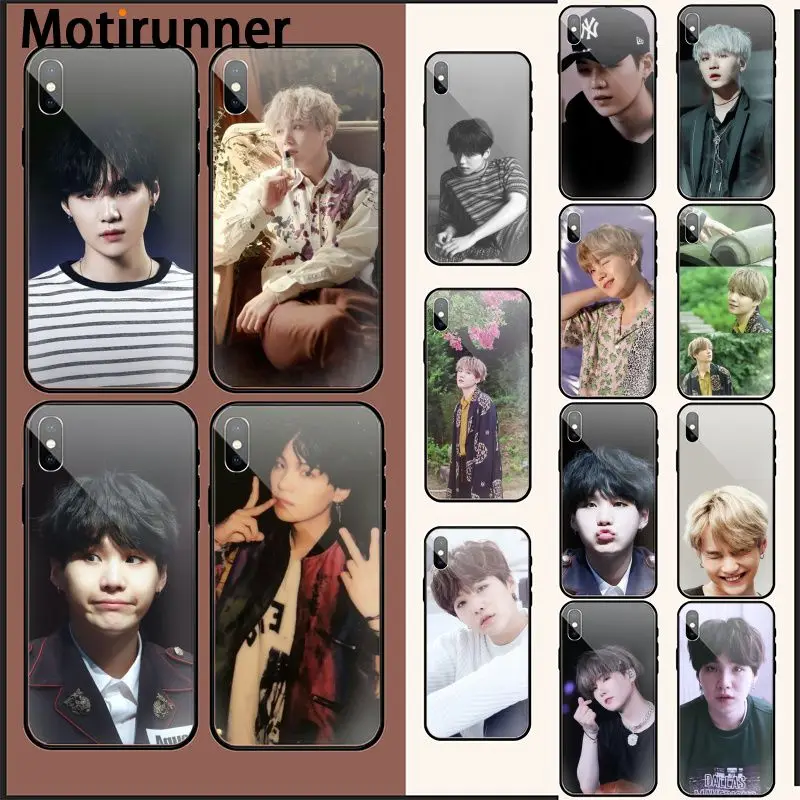 Motirunner kpop suga черный мягкий чехол для телефона из ТПУ iPhone 11 pro XS MAX 8 7 6 6S Plus X 5 5S SE
