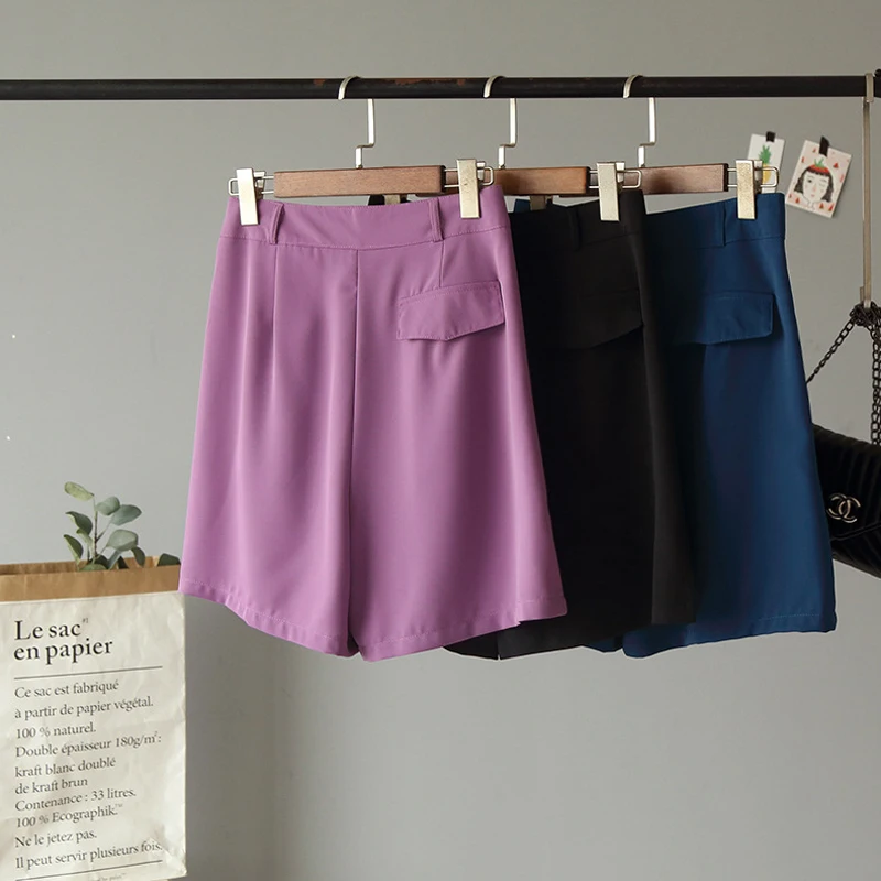 GOPLUS летние женские джинсовые шорты в Корейском стиле черного цвета с высокой