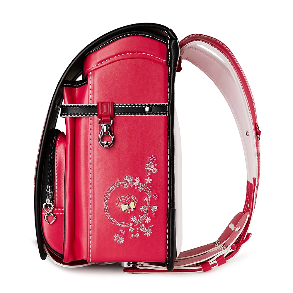 Coulomb Japan Children Wreath School Bag Girls Kid Orthopedic Backpack School Students Bookbags PU Randoseru Bags 2021 Design