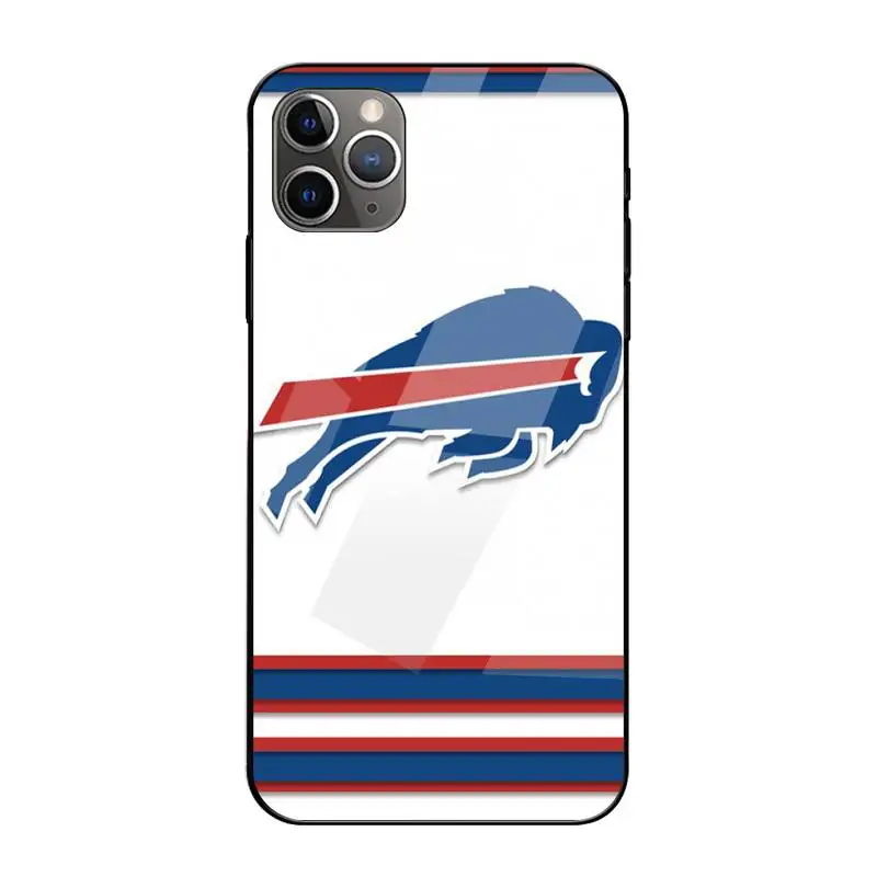 

Buffalo Bills Phone Case Tempered Glass For Iphone6plus 6S 7 7plus 8 X XS XSmax XR 11 12 Pro Max 12mini