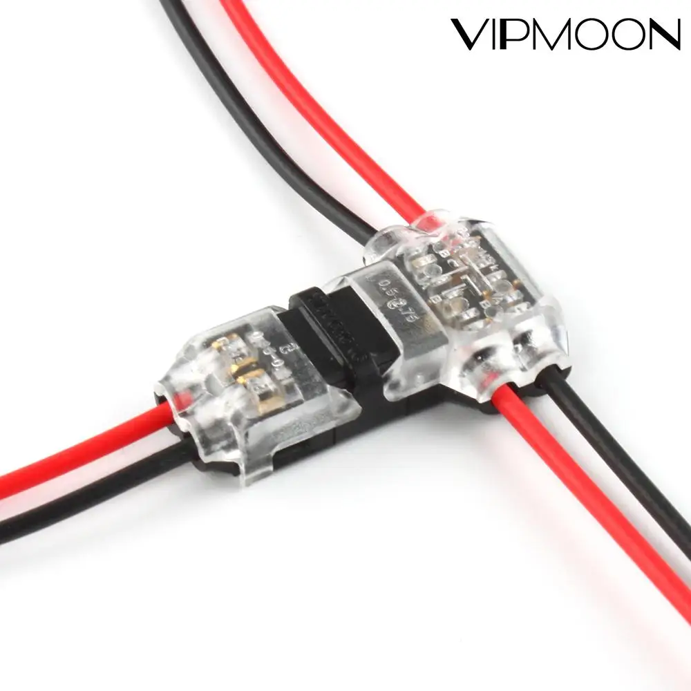 

I/T type 1pin 2pin Quick Splice Scotch Lock Wire Connector for Terminals Crimp 22-18AWG Wiring LED Strip Car Audio Cable