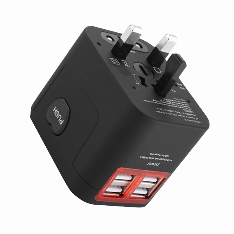 

Международный адаптер питания, штепсельная вилка, универсальный адаптер для путешествий для США/Великобритании, Японии, Китая, ЕС, Австрали...