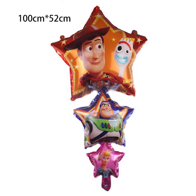 100cmx52cm История игрушек мультфильма одноразовые бумажные салфетки баннер скатерть стакан с соломинкой тарелки детский душ День Рождения украшения принадлежности - Цвет: 100cmx52cm