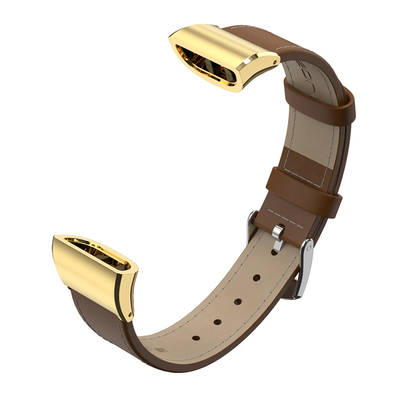 brown gold Ремешок Mijobs из натуральной кожи для huawei Honor band 3, ремешок, браслет, смарт-браслет, браслет Correa Honor Band, 3 ремешка, аксессуары - Цвет: brown gold