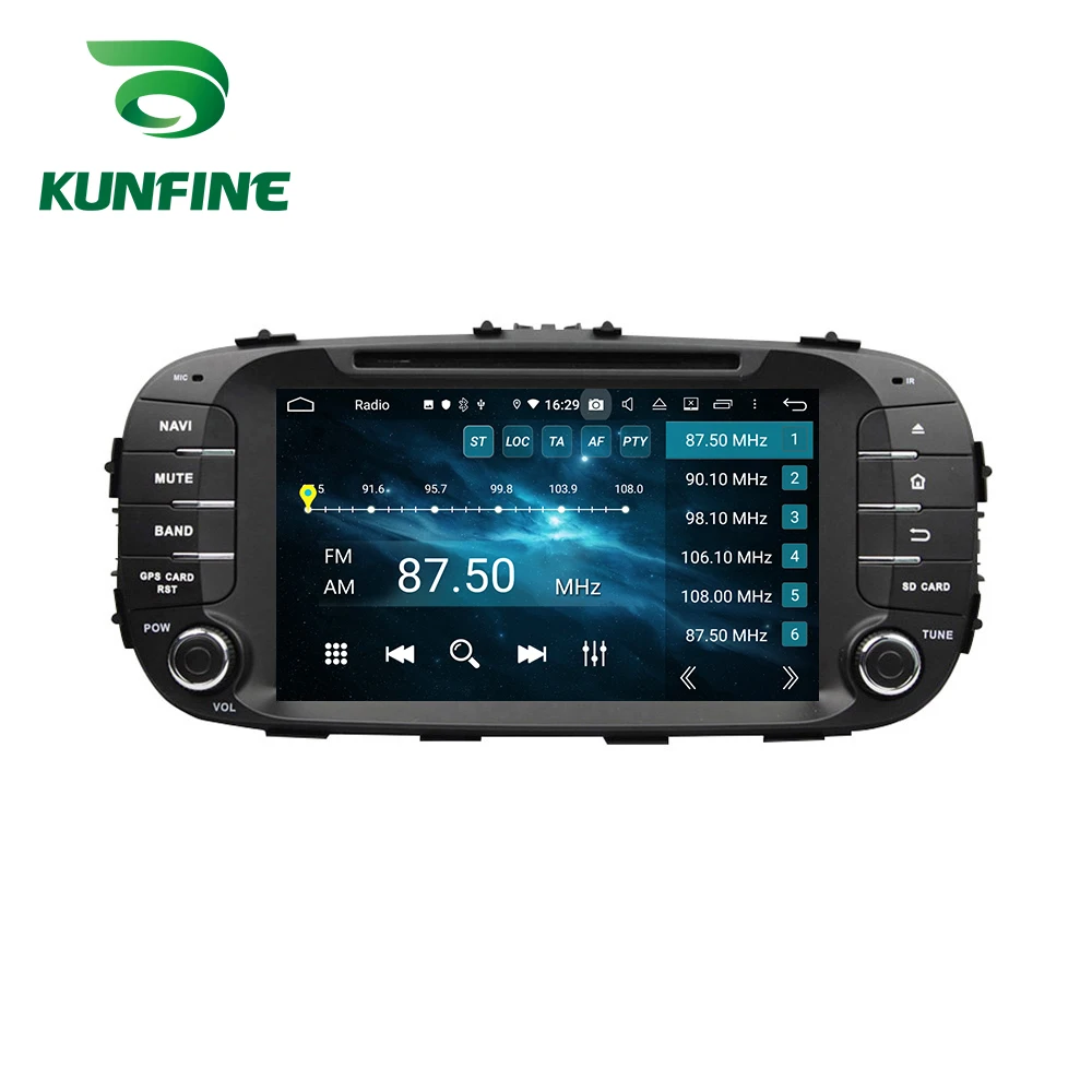 Android 9,0, четыре ядра, 4 Гб ОЗУ, 64 Гб ПЗУ, автомобильный DVD, gps навигация, мультимедийный плеер, стерео для Kia Soul,,, радио