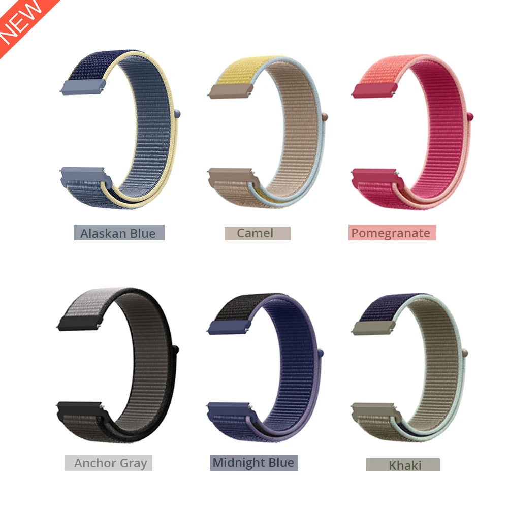 Нейлоновый спортивный ремешок для часов Huami Amazfit Bip на липучке для Amazfit GTR 47 мм 42 мм Amazfit GTS Ремешки для наручных часов 20 22 мм