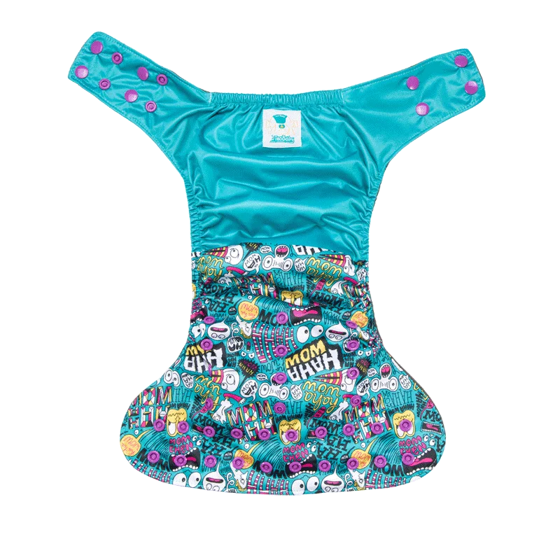 JinoBaby ткань бамбуковый уголь приспособленная ткань подгузника Карманный подгузник aio 10 штук