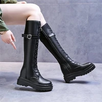 long boots womens more knee 2021 boots new thin spring and autumn middle tube british style high tube show thin long