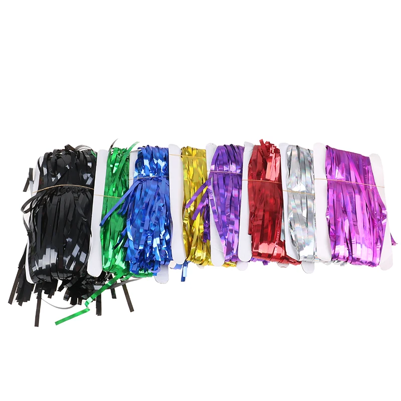 1 м/3 м золотой серебряный металлик Блестки из фольги бахрома занавеска украшение