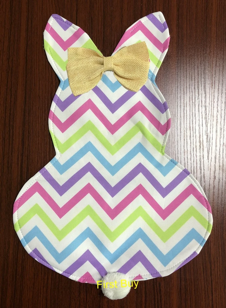 30 шт./лот монограмма персонализированный Садовый флаг кролик пейзажный